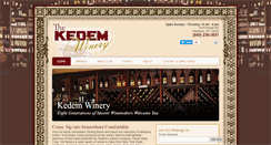 Desktop Screenshot of kedemwinery.com